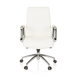 Siège de bureau / Fauteuil de direction ASPERA 10, cuir Nappa ivoire hjh OFFICE 