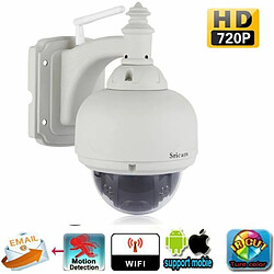 Caméra IP Sricam Caméra de surveillance Moniteur Sans fil Extérieur Etanche 720P 1.0 MP H.264 avec IR CUT filtre 