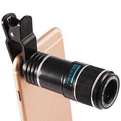 Wewoo Télescope pour iPhone Galaxy Huawei Xiaomi LG HTC et autres smartphone / Appareil photo numérique ultra-mince Lentille zoom optique 12xZoom