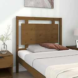 Avis Maison Chic Tête de lit scandinave pour lit adulte,Meuble de chambre Marron miel 95,5x4x100 cm Bois massif de pin -MN15690