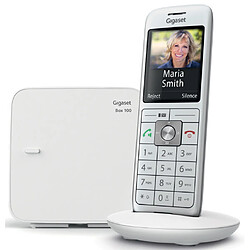 Téléphone sans fil dect blanc - gigacl660soloblanc - GIGASET