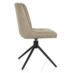 Chaise visiteur / chaise de salle à manger TARVISO I tissu beige hjh LIVING pas cher