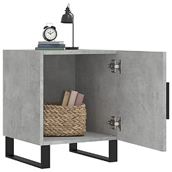 Avis Maison Chic Table de chevet,Table de Nuit,Meuble de Rangement gris béton 40x40x50 cm bois d’ingénierie