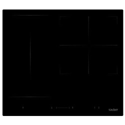 Sauber FLEX SERIE 7-8000 Table de Cuisson 3 Zones de Cuisson 9 Niveaux de Puissance Vitrocéramique Noir 