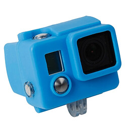 Wewoo Coque bleu pour GoPro Hero 3+ Housse en Silicone