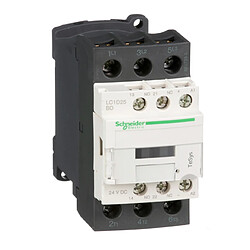 contacteur tesys d - 25a - 3 pôles - 1f+1o - 24v dc - ac-3 - ap - schneider electric lc1d25b7