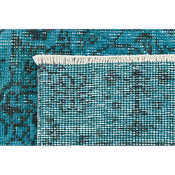 Avis Vidal Tapis de laine 264x142 turquoise Ultra Vintage