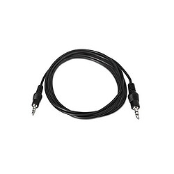 ? Câble audio stéréo Jack 3,5 mm-M vers Jack 3,5 mm-M - 1,5 M Noir