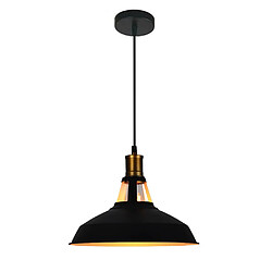 Stoex Suspension Vintage Industrielle Lampe de Plafonniers LED Retro Métal Lustre avec Abat-jour Luminaire E27 Eclairage de Plafond Noir