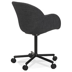 Avis Alterego Chaise de bureau avec accoudoirs 'ASTRA' gris foncé