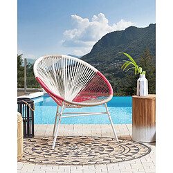 Beliani Chaise de jardin Rose fushia ACAPULCO