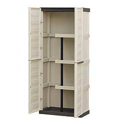 Armoire à balais en plastique 2 portes 70x39xh165cm meubles de balcon pour l'ext