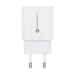 Acheter Forcell - Adaptateur Secteur 2 Ports (Port Type A et Type C, 30W, Blanc) Emballage Original