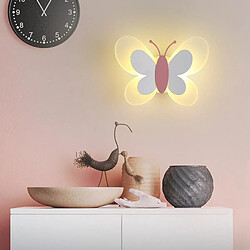 Avis Universal 14W Créatif LED Applique murale pour la chambre d'enfant Personnalité de dessin animé Papillon Applique murale pour la chambre Lit de chevet (lumière chaude)