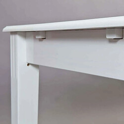 Paris Prix Allonge de Table Bois Massif Takao' 90cm Blanc