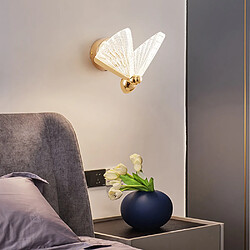 Universal Lampe de chevet de chambre créative de 4 W Applique LED Butterfly Applique de fond (lampe neutre) 