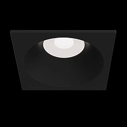 MAYTONI Downlight carré encastré noir, 1 lumière IP65, GU10