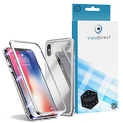 Coque magnétique argent pour mobile Iphone XR 6.1""de protection anti-choc -Visiodirect- 