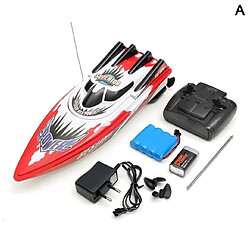 Universal Bateau 30km/H Course à grande vitesse Batterie rechargeable Bateau télécommandé Jouets pour enfants Cadeaux de Noël pour enfants 33x11x9cm | Submarine RC (rouge)