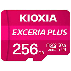 Carte Mémoire Micro SD avec Adaptateur Kioxia Exceria Plus Rose Cours 10 UHS-I U3 