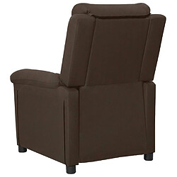 Acheter vidaXL Fauteuil inclinable électrique Marron foncé Tissu