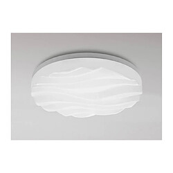 Luminaire Center Plafonnier/Applique Arena Ampoules Medium rond 36W LED IP44 3000K, 3240lm, blanc mat/arylique blanc