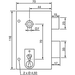 Avis Serrure en applique de Grille et portail Vachette Ouverture Gauche