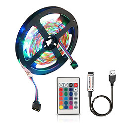  Lampe de ficelle flexible de décoloration de RVB 2835 LED d'USB 5V avec à télécommande 