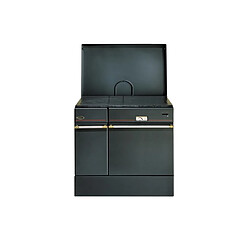 Cuisinière à bois 10.5kw noir - 240163NOIR - GODIN 