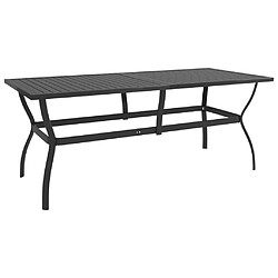 vidaXL Table de jardin Anthracite 190x80x72 cm Acier