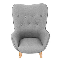 Helloshop26 Fauteuil chaise lounge en tissu 160 kg max surface d'assise de 43 x 49 cm gris 14_0000888