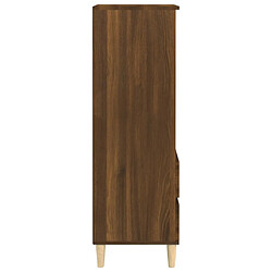 Acheter vidaXL Buffet haut Chêne marron 40x36x110 cm Bois d'ingénierie