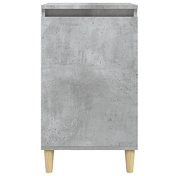 Maison Chic Lot de 2 Tables de chevet,Table de nuit,Table d'appoint pour salon gris béton 40x35x70 cm bois d'ingénierie -MN77583 pas cher