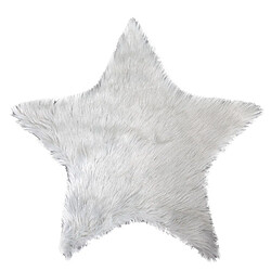 Feeric Lights And Christmas Tapis de Noël imitiation fourrure Fantasy - Diam. 90 cm - Blanc