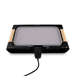 Avis Totalcadeau Grill avec plancha en pierre reversible et cable amovible 2200W - Pierrade Convient aux lave-vaisselles pas cher