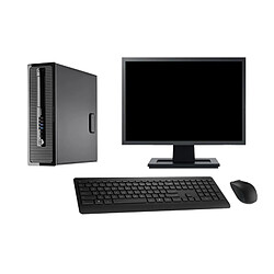 PC HP ProDesk 400 G1 SFF Ecran 19" i7-4790 RAM 16Go SSD 2To Windows 10 Wifi - Occasion