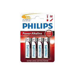 Appetitissime Pack de 4 piles Philips Power Alkaline LR06 Mignon AA