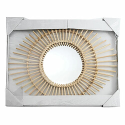 The Home Deco Factory Miroir ovale en rotin - Diam 58 cm pas cher