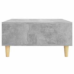 Acheter vidaXL Table basse gris béton 60x60x30 cm bois d'ingénierie