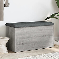 Maison Chic Banc de rangement | Meuble de rangement d'Entrée | Coffres d'Intérieur sonoma gris 82x42x45 cm Bois d'ingénierie -MN12474