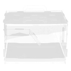 cage de hamster acrylique hamster cage nid maison espace de jeu habitat single-deck petit tiroir