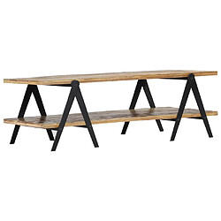 vidaXL Table basse 115x60x40 cm Bois de récupération massif