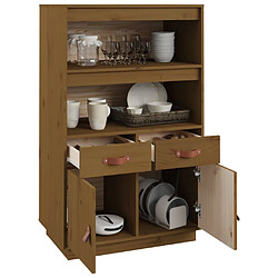 Acheter vidaXL Buffet haut Marron miel 67x40x108,5 cm Bois massif de pin