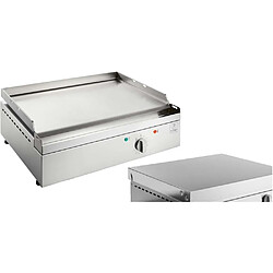 Planet Plancha électrique en inox Chef 55 cm Avec couvercle.