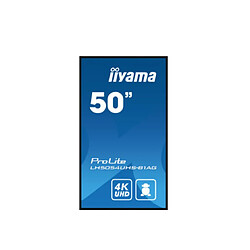 iiyama LH5054UHS-B1AG affichage de messages Panneau plat de signalisation numérique 125,7 cm (49.5") LCD Wifi 500 cd/m² 4K Ultra HD Noir Intégré dans le processeur Android 11 24/7