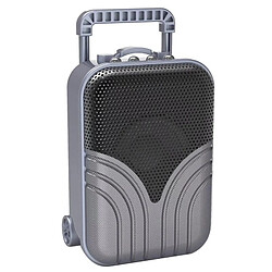 Yonis Mini Enceinte Bluetooth Portable Trolley Retro Noir Son Immersif Mini Enceinte Bluetooth Portable Noire Design Rétro Compatible Universel Son Immersif YONIS