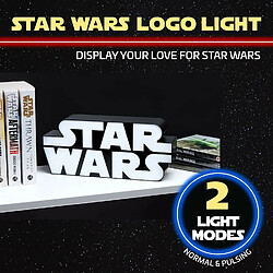 Paladone Lampe 3D logo STAR WARS , sous licence officielle, USB ou piles