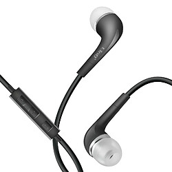 LinQ Écouteurs Intra-auriculaires Jack 3.5mm Boutons Commande Longueur 1.2m Noir