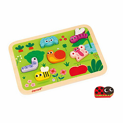 Puzzle en bois Chunky Animaux du jardin 7 pièces - Janod