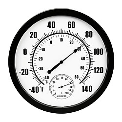 Thermo-hygromètre - Système Combiné Hygromètre/Thermomètre Analogique pour Intérieur ou Extérieur